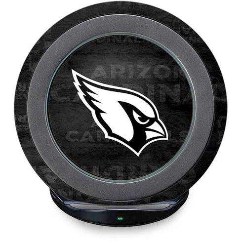 NFL Arizona Cardinals Black & White Fast Charge Wireless Charging Stand Skin